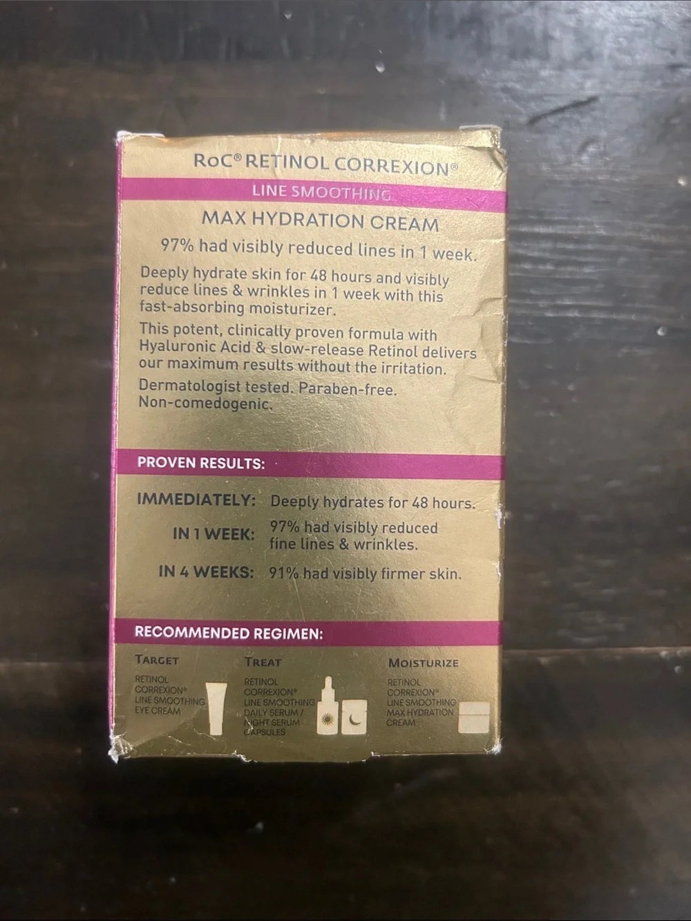 Retinol Correxion Line Smoothing Max Hydration Cream - Gold (1.7 oz)